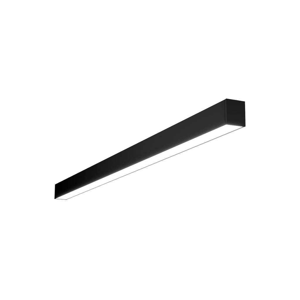 Architectural Strip Fixtures 8FT | Multi-wattage | Multi-CCT | 0-10V Dimming | 120-347V | 130lm/watt | Black Finish with 8FT CORD | RENO-TLSN8-DV-MCCT-MW-BK-G2 (8FT)