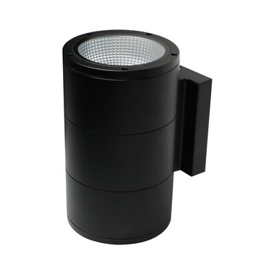 Cylinder Wall Sconce Westport 6 IN 2 Light 3240 LM 36 W 80 CRI 3000K 120-277 V Photocell Black CWSWP62-324-36W-830-U-PH-BK EIKO