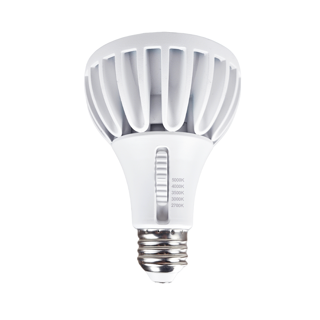HIGH OUTPUT PAR30 BULB | 25W | 3000LM | Selectable CCT: 27/30/35/40/50K | 120-347V | ECO fees may apply | RENO-PAR30-25W-DV-5CCT-40D