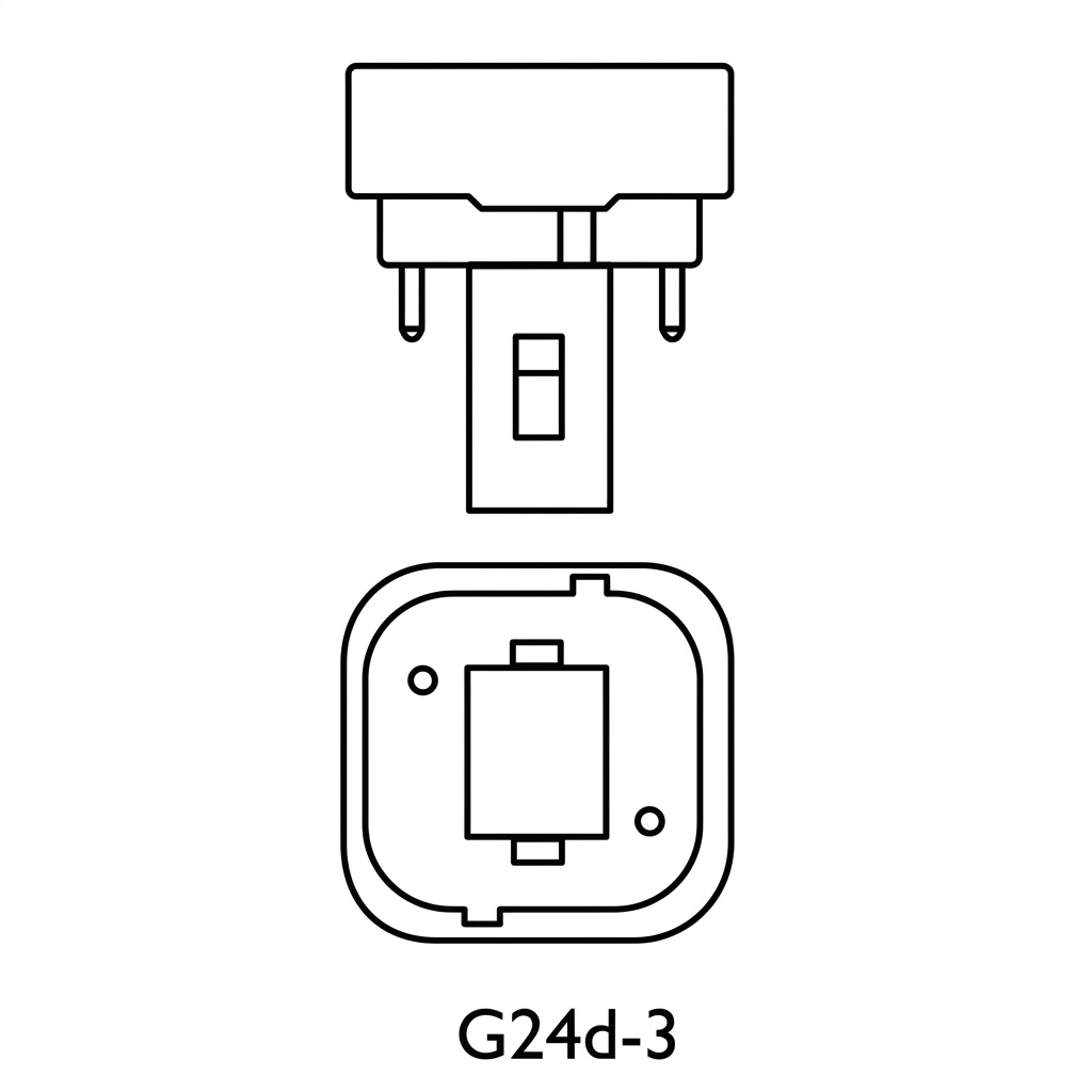 G24D-3 (2 Pin) Base CFL